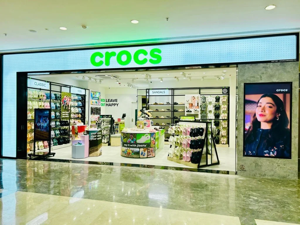Crocs is now open at Zora The Mall, Raipur, India