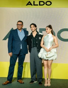ALDO - Mr. Abhishek Bajpai - CEO of Apparel Group with Rasha Thadani & Vedang Raina - Brand Ambassadors